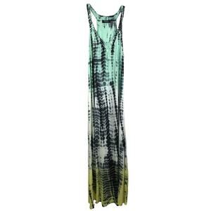 Raviya‎ Maxi Dress Womens S Green Y2K Festival Coachella Tie Dye Boho Racerback